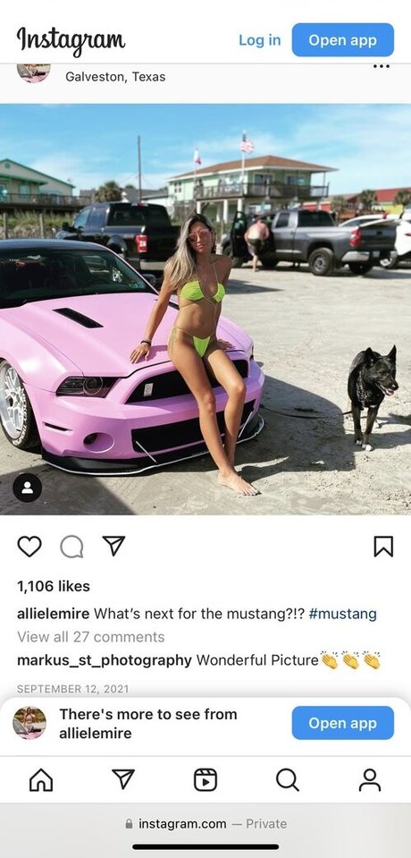 Nahá fotka uniklých OnlyFans od Allie Lemire